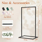 Wedding Sign Holder for Welcome Signs and Seating Charts,Black - Image 2