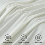 20ftx12ft Ivory Backdrop Curtain for Wedding Parties, Wrinkle Free Polyester 4 Panels Ivory Draping Photo Backdrop Drapes Back Drop Cloth Drapery for Birthday Photography Background - Image 3