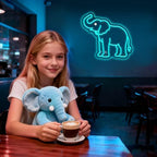 Elephant Neon Sign Elephant Gifts for Women Elephant Night Light for Kids Boys Room Decor Usb Power 4 Year Old Girl Birthday Gifts White Elephant Gifts - Image 3