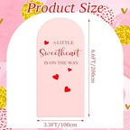 Hunnmingre a Little Sweetheart is on the Way Arch Backdrop Cover Decor - Image 2