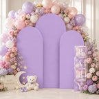 Lavender Arch Cover 7.2ft 6.6ft 6ft Purple Arch Backdrop Cover Set of 3 - Image 3