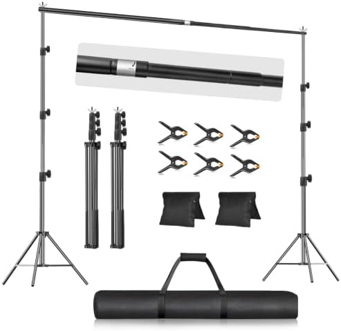 EMART 9.2x10FT Backdrop Stand Adjustable Back Drop Stand for Party Wedding by EMART