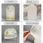 A Little Honey is on The Way Baby Shower Arch Backdrop - Bee/Honeycomb/Jungle Themed Watercolor Party Banner, Photo Booth Background for Newborn Celebration Decor (Honeycomb Flower,6FT) - Image 3