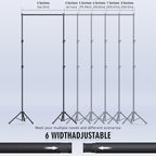 Backdrop Stand Kit - 6 Widths, 10x10ft Adjustable Background Stand for Parties & Studio Photography - Image 3