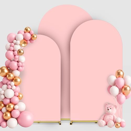 Arch Covers Set of 3(7.2FT+6.6FT+6FT), Arch Backdrop Stand Cover by Unknown