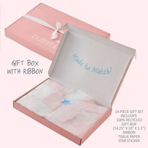 Butterblu Welcome Home 14-Piece Baby Gift Set 100% Organic Cotton in Box - Image 4