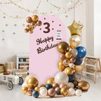 Arch Backdrop Stand and Cover Set, 3 Metal Balloon Arch Backdrop 4ft 5ft 6ft, Gold Arched Stand Frame for Wedding, Parties,Birthday, Event Decorations (Pale Pink,4ft+5ft+6ft) - Image 5