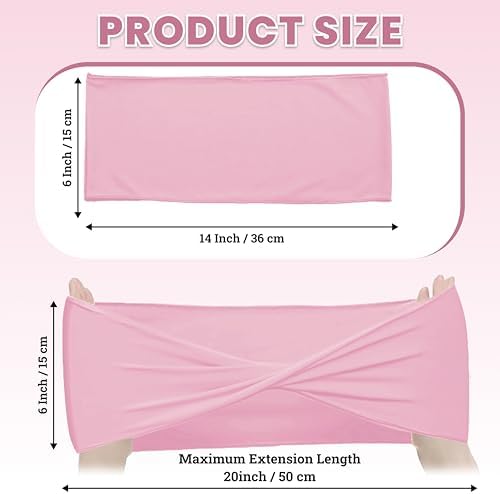 MDS Pack of 125 Spandex Chair Sashes Without Slider Buckles – Pink - Image 2