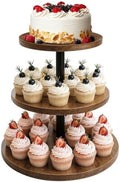 Wooden Cupcake Stand 1 Pack, Large Cupcake Tower Stand for 50 Cupcakes, 3 Tiered Wooden Serving Trays Stand, Soporte Para Cupcakes, Dessert Table Display by Unknown