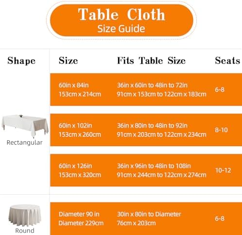 DRESSMAKER 6 Pack Round Table Cloth 90 Inch White Cloth Fit 6FT Round Table - Image 2