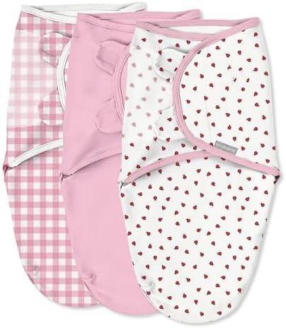 SwaddleMe by Ingenuity Ingenuity Original Baby Swaddle, Ladybug Picnic by SwaddleMe%C2%AE