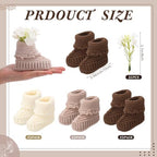 Wesiti Baby Shower Knit Booties Centerpieces, 31 Pcs, Brown, Khaki, Beige - Image 3