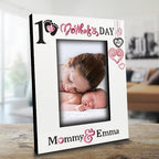 BELLA BUSTA- Personalize Baby First Year Memory Keepsake Picture Frame-Nursery Decor (1st Mother's day (5x7 Vertical)) - Image 2