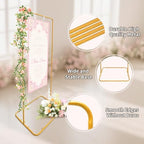 Wedding Welcome Sign Easel Metal Poster Holder Vendor Display Stand - Image 2