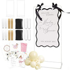 White 2Pack Wedding Welcome Sign Stand White Easel Stand for Sign Poster by Victawks