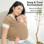 KeaBabies Baby Wrap Carrier, All in 1 Original Baby Carrier (Warm Hearth) - Image 6