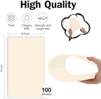 8.5x14 Cream Cardstock 80lb 100 Sheets - Image 2