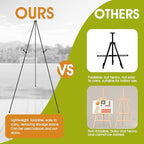 AROIC 63 "Easel Stand for Display, 6 Pack Portable Foldable Metal Easel - Image 3