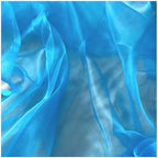 25 Yard Organza Fabric 44" Wide for Wedding Event Décor - Blue - Image 3