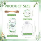 50Pcs Leaf Baby Shower Bottle Opener Favors for Guests Cute Magnetic Handheld Bottle Openers with Organza Bags and Thank You Cards, for Gender Reveal Theme Party Decorations Rerurn Gift Souvenirs - Image 2