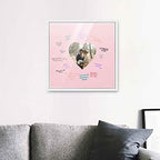 Poster Palooza 24x24 White Autograph & Signature Picture Frame With Pink Heart Opening Photo Mat for 8x8 Pictures - With Pens, UV Acrylic & Foamboard Backing - Image 6