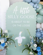 Arch Backdrop Cover for One Silly Goose Baby Shower Arch Stand Stretchy Cover First Goose Kids 1st Birthday Party Fiesta Decorations (7.2x4ft Cover,985) - Image 5