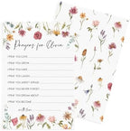 Prayers for Baby Fill-in Cards – Personalized Wishes, Christian for Baptism, Christening, Baby Shower, First Communion, First Birthday – Baby in Bloom, A Little Wildflower is on the Way by AllEwiredUp