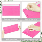 200 Pack #10 Hot Pink Envelopes Letter Size Self Seal Business Envelopes - Image 4