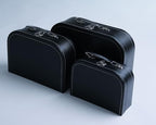 wald imports - Set of 3 Paperboard Suitcases -Decorative Storage Boxes - Suitcase Set for Decoration, Storage, and More (Black) - Image 6