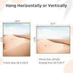 26x32 Metal Picture Frame, Aluminum Poster Frame with Real Glass, Bronze - Image 2