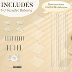 Acrylic Balloon Stands for Table Centerpieces Reusable 31.5 Inches 4PCS - Image 3