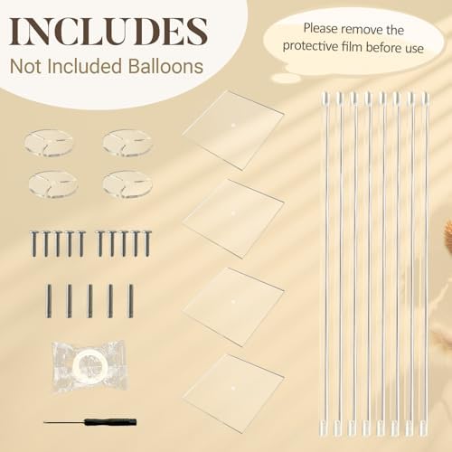 Acrylic Balloon Stands for Table Centerpieces Reusable 31.5 Inches 4PCS - Image 3