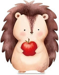 3.93ft Woodland Animal Hedgehog Cardboard Cutout Large 47.2x38.1 Inch Forest Theme Party Decorations Standup Corrugated Plastic Photo Booth Backdrop Prop for Baby Shower Birthday Nursery Decor by Unknown