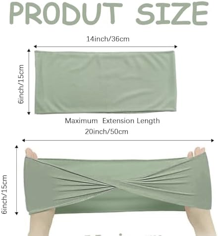 Spandex Sage Green Chair Sashes Bows 60 Pcs Sage Chair Sashes Elastic Chair Cover Bands Ties Without Buckle for Wedding Birthday Party Ceremoney Events Decoration - Image 2