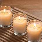 Housecret 48 Pack Warm White Unscented Clear Glass Filled Votive Candles. Hand Poured Wax Candle Ideal Gifts for Aromatherapy Spa Weddings Birthdays Holidays Party - Image 6