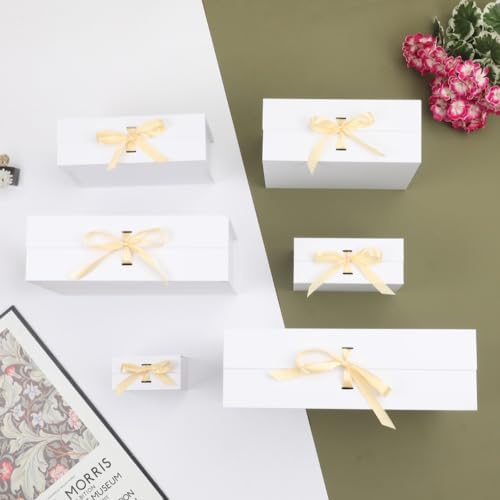 White Extra Large Gift Box 19x16x6 Inch Extra Large Gift Boxes with Lids - Image 6