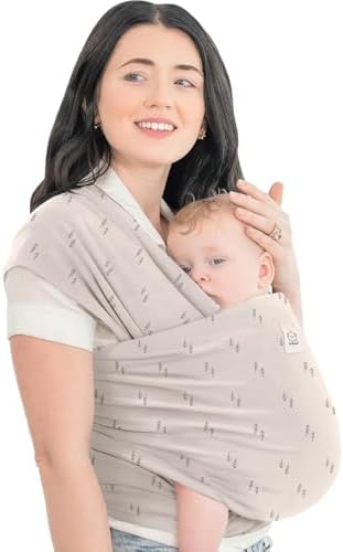 KeaBabies Baby Wrap Carrier, All in 1 Original Baby Carrier (Pines) by KeaBabies