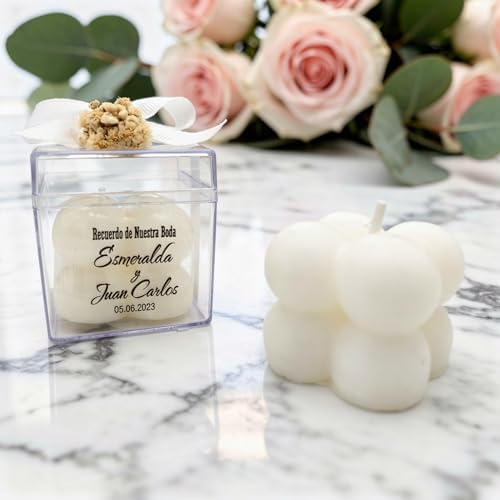 Wedding Favor Guest Bulk, Babble Shaped Candle Party Favors, Baby Shower Favors, Personalized Bachelorette Party Favors for Adults (10,20,30,50,100,150 Options Available in Customize Section) - Image 4