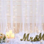 10ft x 10ft White Tulle Backdrop Curtain with Lights String for Parties Wedding Bridal Shower Sheer White Curtain Backdrop for Birthday Baby Shower Photo Booth Background Decorations - Image 6