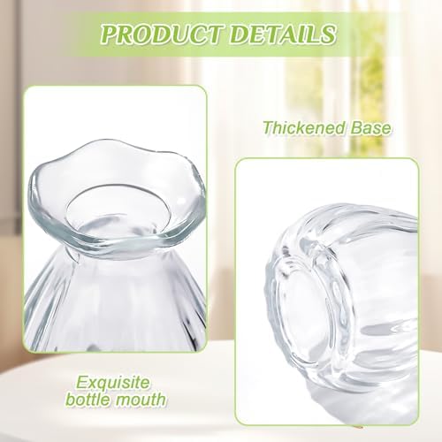 12 Pieces 3.5 Inch Glass Bud Vase Mini, Clear - Image 4