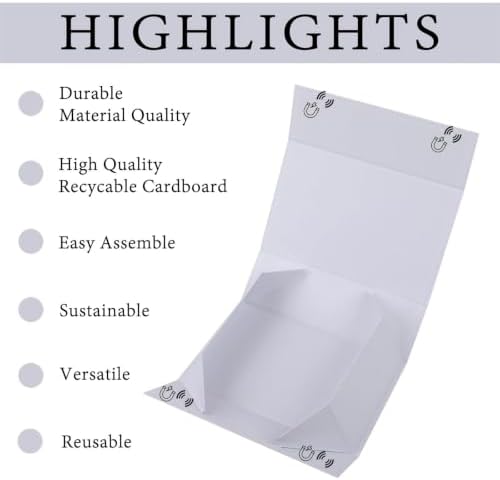 iloMAOZX White Gift Box, 14x9x4.5 Inch Gift Boxes for Presents & Packaging - Image 4