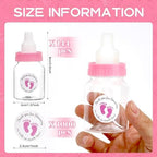 144 Pcs Mini Baby Shower Milk Bottles Favors for Baby Shower White Plastic Mini Bottles for Party Favors Boy Party Games Decorations - Image 2