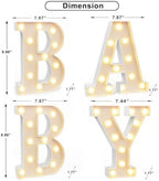 Pooqla Baby Shower Decorations, Marquee Letter Lights for Gender Reveal - Image 4