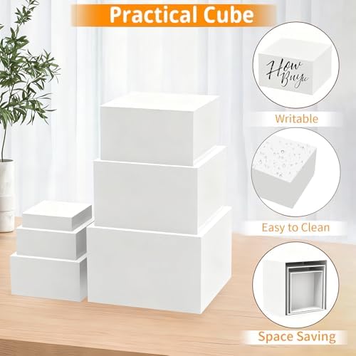 6PCS Food Display Risers for Parties, Acrylic Risers Display Stands, Dessert Table Display Set, Buffet Riser, Catering Supplies Buffet Display, Suitable for Parties/Birthdays/Catering/Jewelry Displays - Image 6