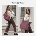 CEI-CEI Neoprene Diaper Bag Backpack Large Newborn Baby Maternity Bags Waterproof Travel Tote for Mom Dad with Insulated Pockets,Changing Pad - Image 3