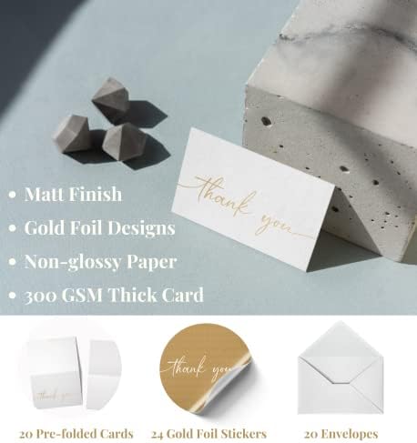 Paper Play Thank You Cards Bundle | 120 Pack with Envelopes - Image 3