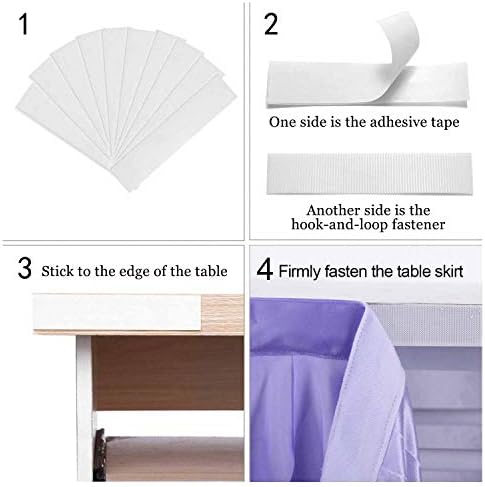 leegleri 9FT Lavender Purple Curly Willow Tulle Tutu Table Skirt for Rectangle or Round Table,Ruffle Table Skirts for Mermaid Party Baby Shower Decoration(9ft Table Skirt) - Image 6