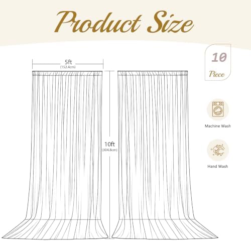 50ft x 10ft Navy Blue Backdrop Curtains, Navy Blue Drapes Backdrop Fabric - Image 5
