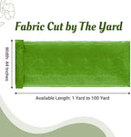 60 Yard Organza Fabric 44" Wide for Wedding Event Décor - Apple Green - Image 2