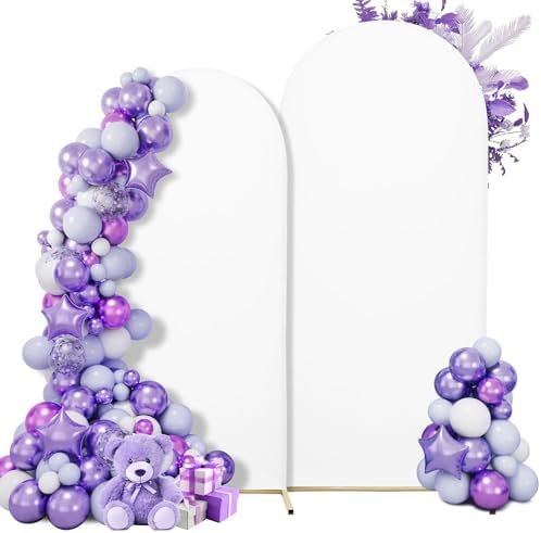 Set of 2 Wedding Arch Cover Stretchy Spandex Fabric Backdrop for Arch Stand by SUKAIKEQA